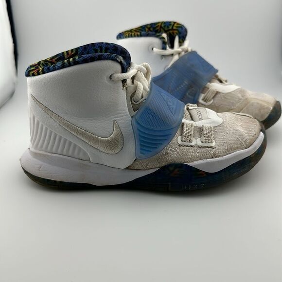 Nike Boys Kyrie 6 BQ5600-146 Blue White Basketball Shoes Sneakers 11C - Picture 2 of 6